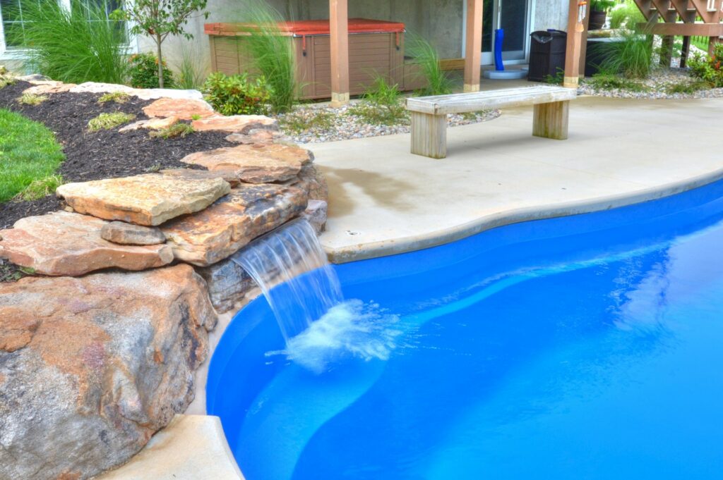 Phase 3 Construction Fiberglass Pool Goodall Pools & Spas