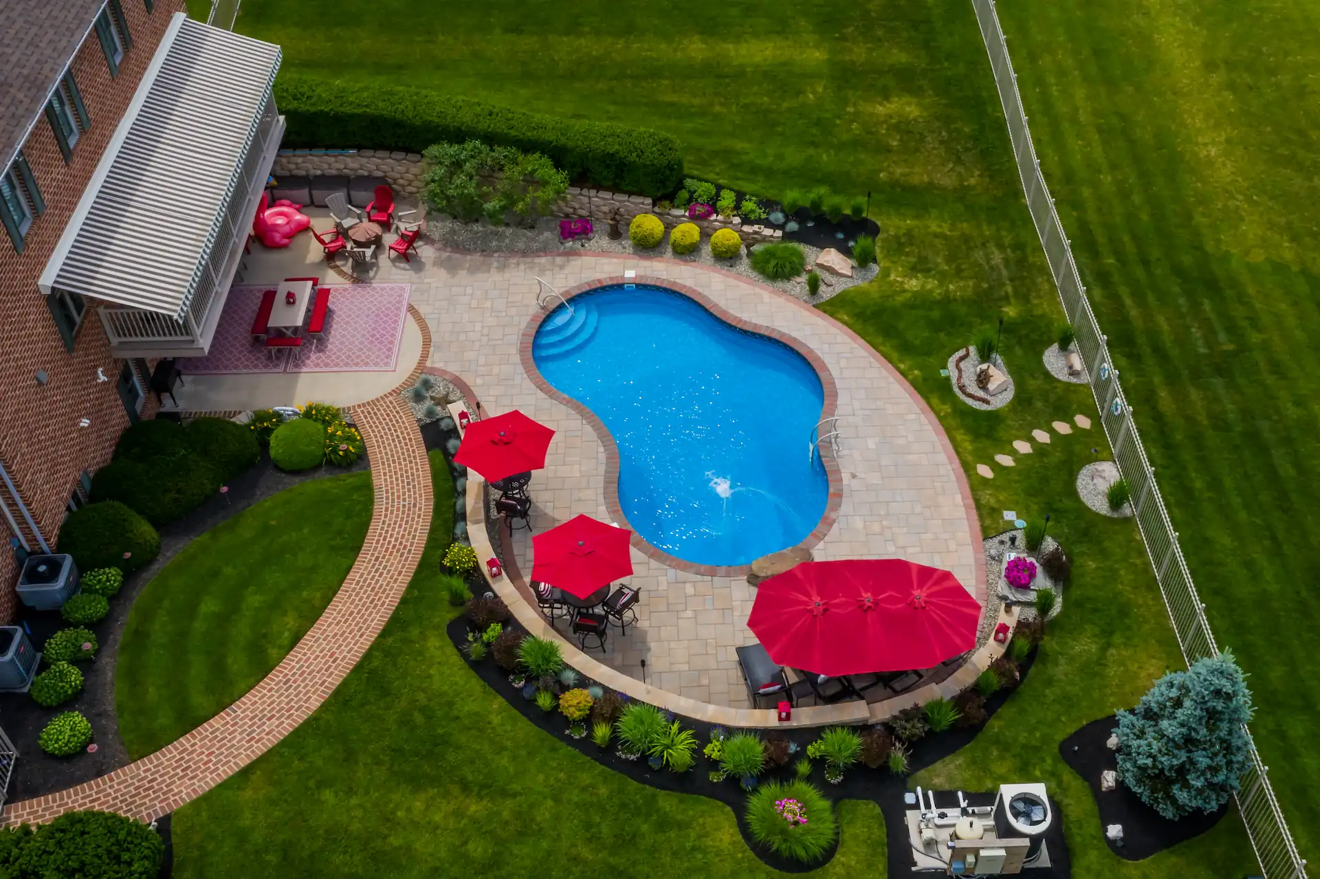 Create a beautiful pool surround.