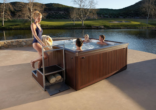 A couple's hot tub party is a great way to